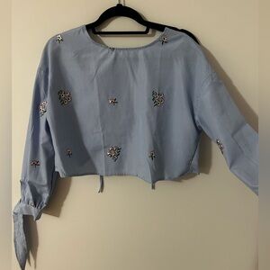 Urban outfitters open back crop top